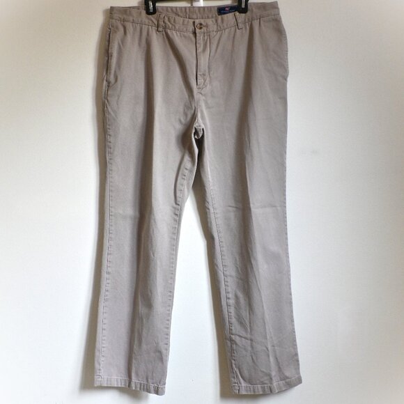 Vineyard Vines 90s Career Preppy Pleated Front Khakis Chinos Club Pants 40x34 - Picture 2 of 14